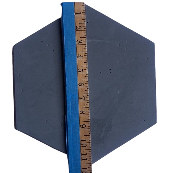 Three Hexagon Cork Boards, Hanging Chalkboard Sign and Jar of Push Pins - Picture 3 of 13